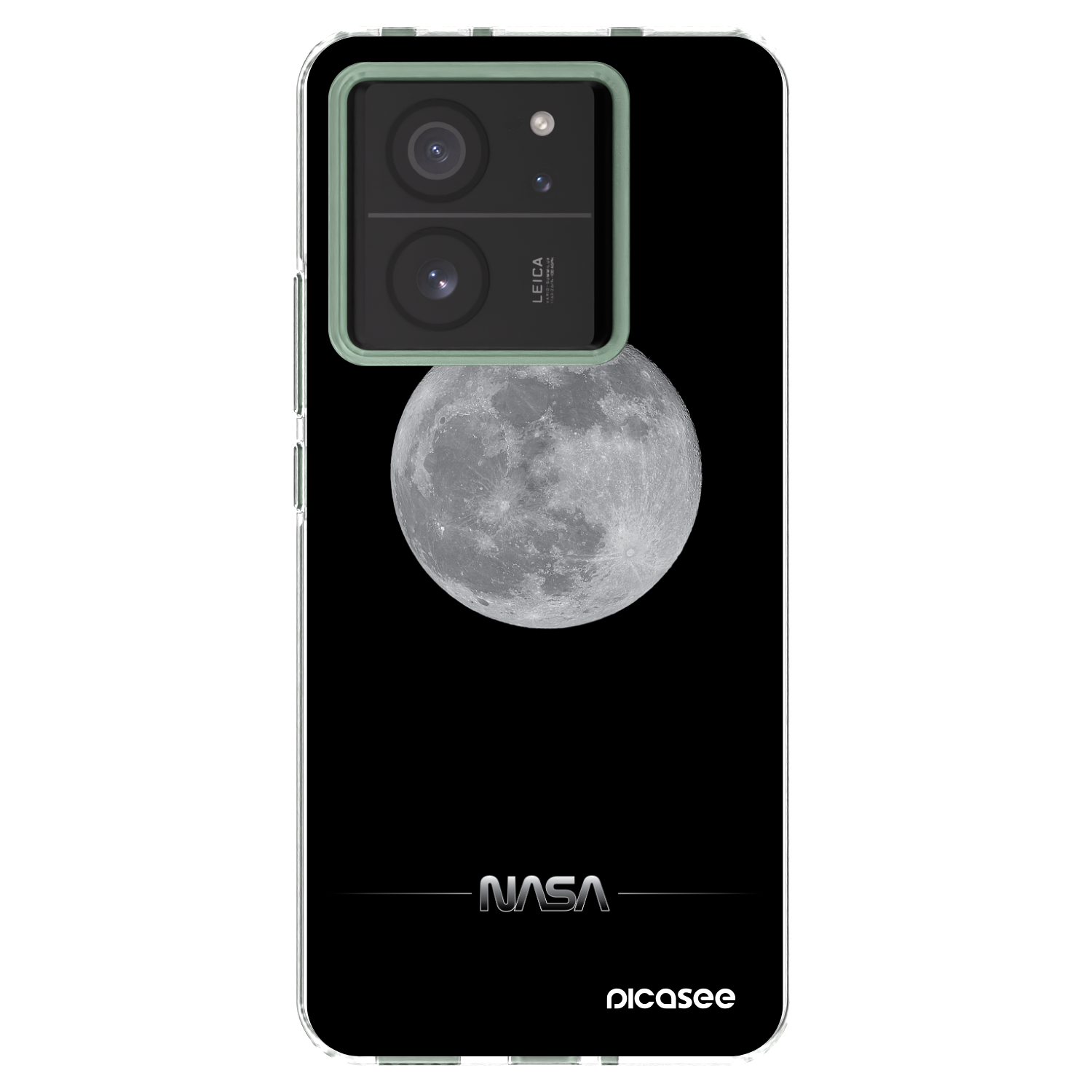 Picasee Xiaomi 13T Pro Hülle - Transparentes Silikon - Moon Minimal