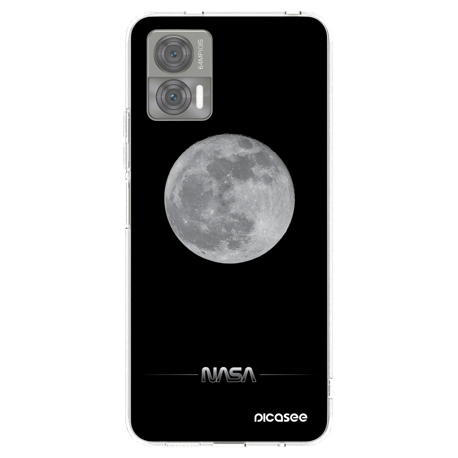 Picasee Motorola Edge 30 Neo Hülle - Transparentes Silikon - Moon Minimal