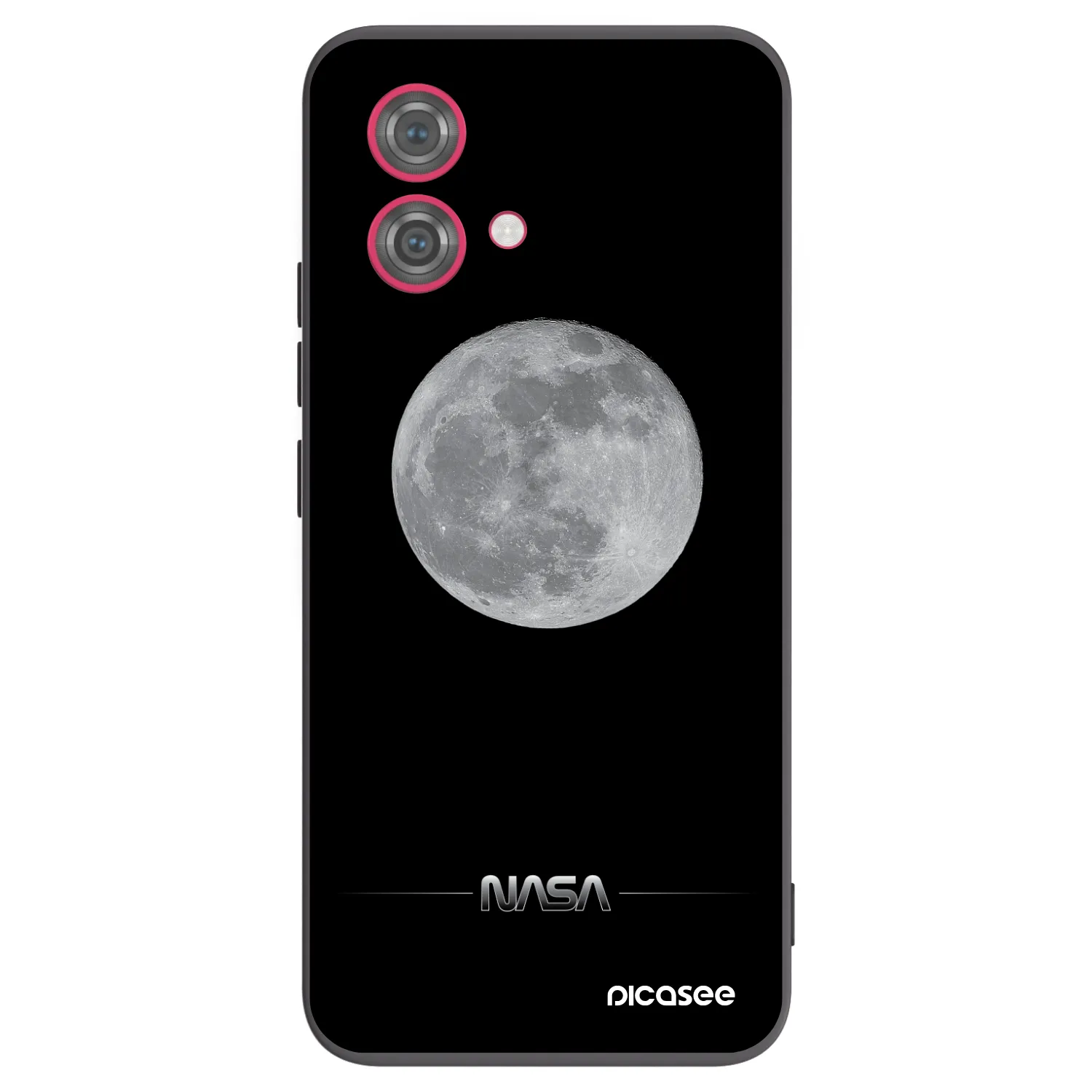 Picasee Motorola Moto G84 5G Hülle - Schwarzes Silikon - Moon Minimal