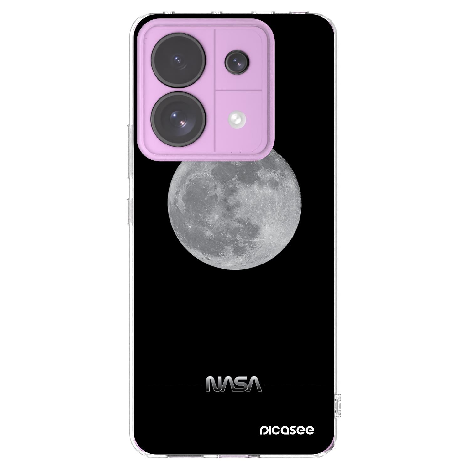 Picasee Xiaomi Redmi Note 13 Pro 5G Hülle - Transparentes Silikon - Moon Minimal