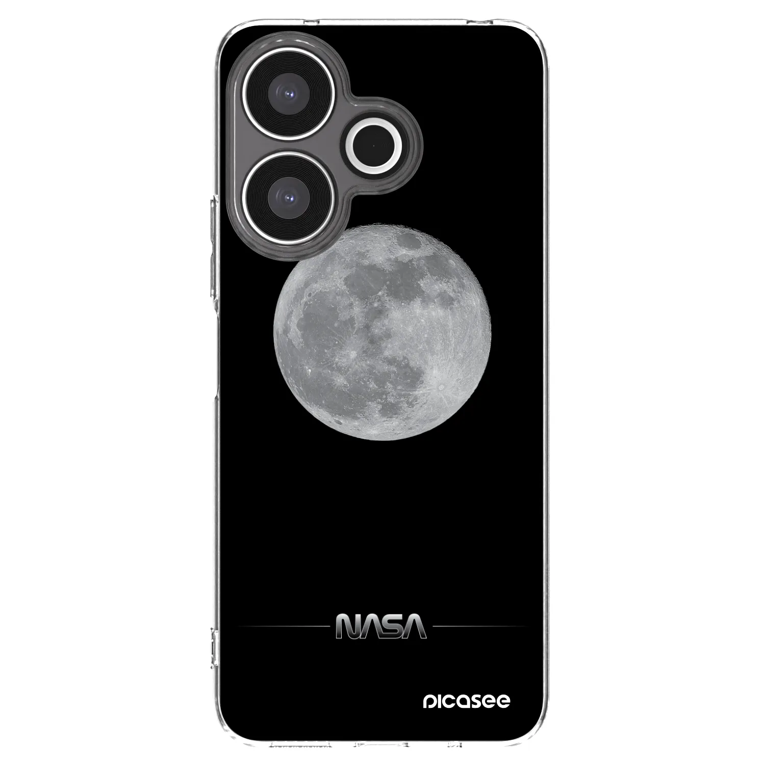 Picasee Xiaomi Redmi 13 4G Hülle - Transparentes Silikon - Moon Minimal