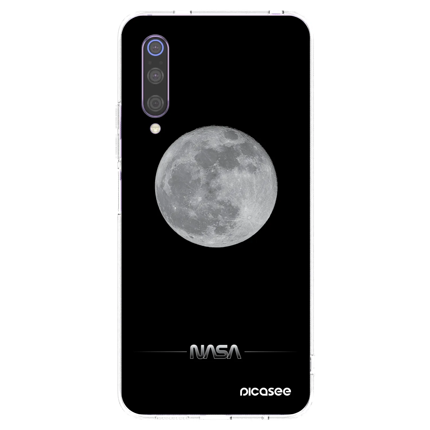 Picasee Xiaomi Mi 9 Hülle - Transparentes Silikon - Moon Minimal
