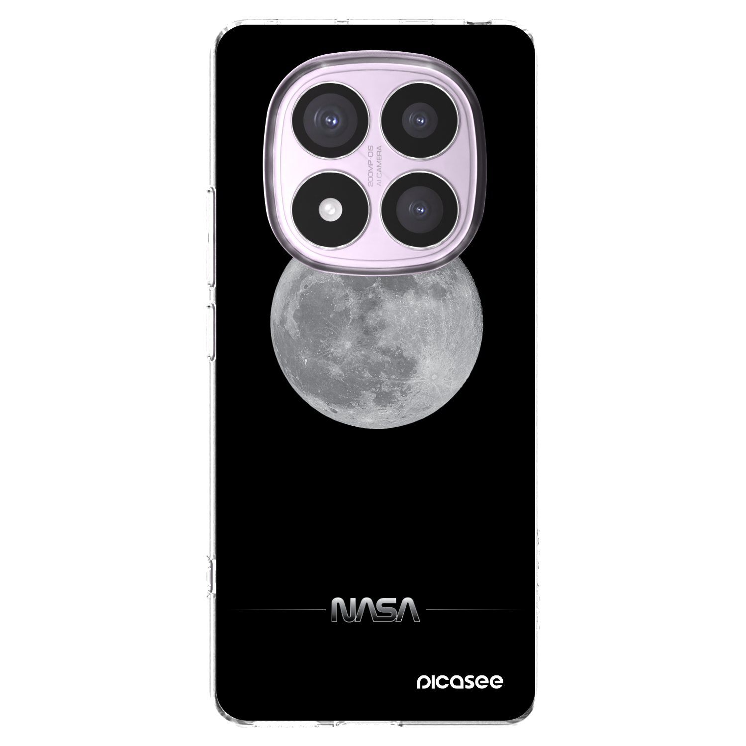 Picasee Xiaomi Redmi Note 14 Pro 5G Hülle - Transparentes Silikon - Moon Minimal