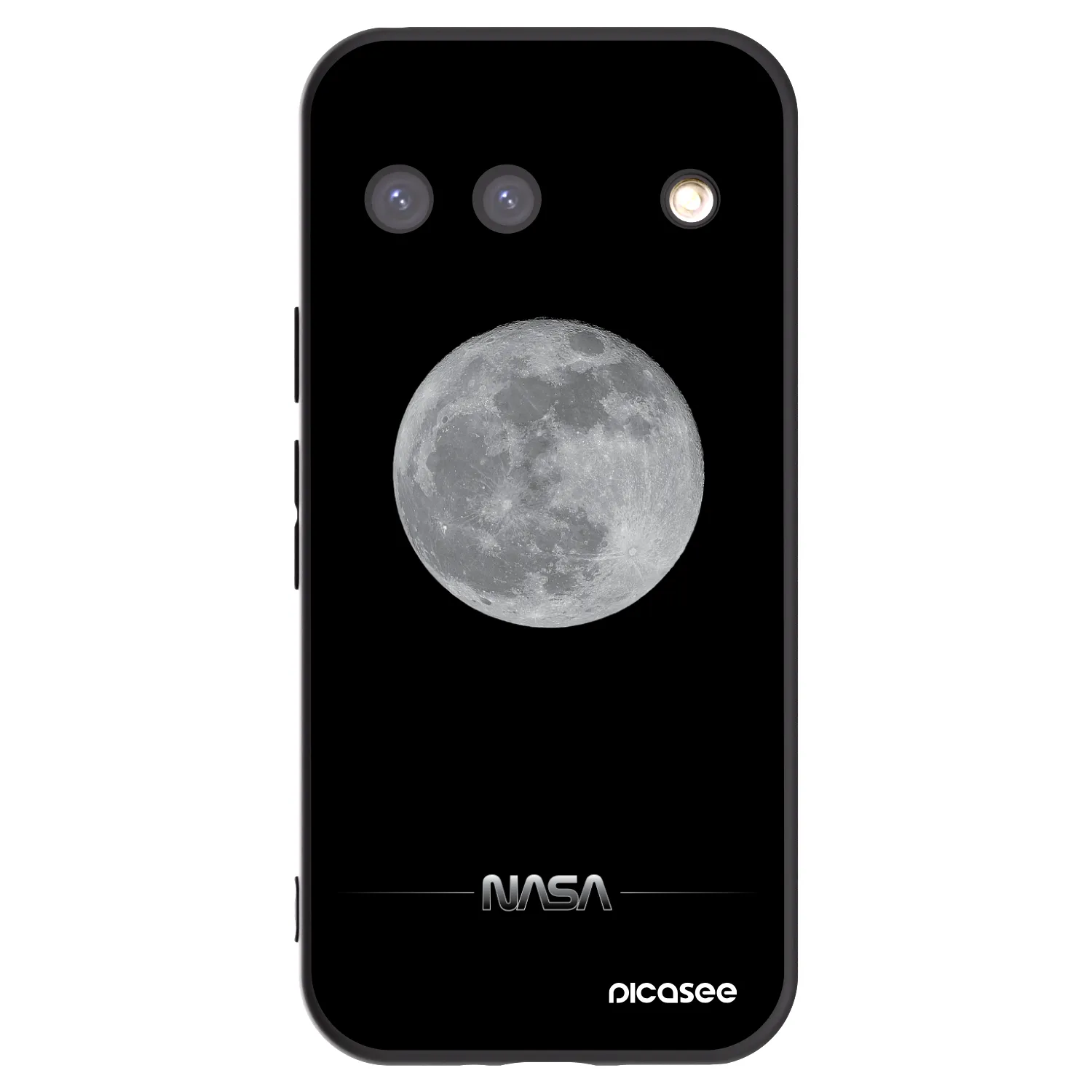 Picasee Google Pixel 9 Hülle - Schwarzes Silikon - Moon Minimal