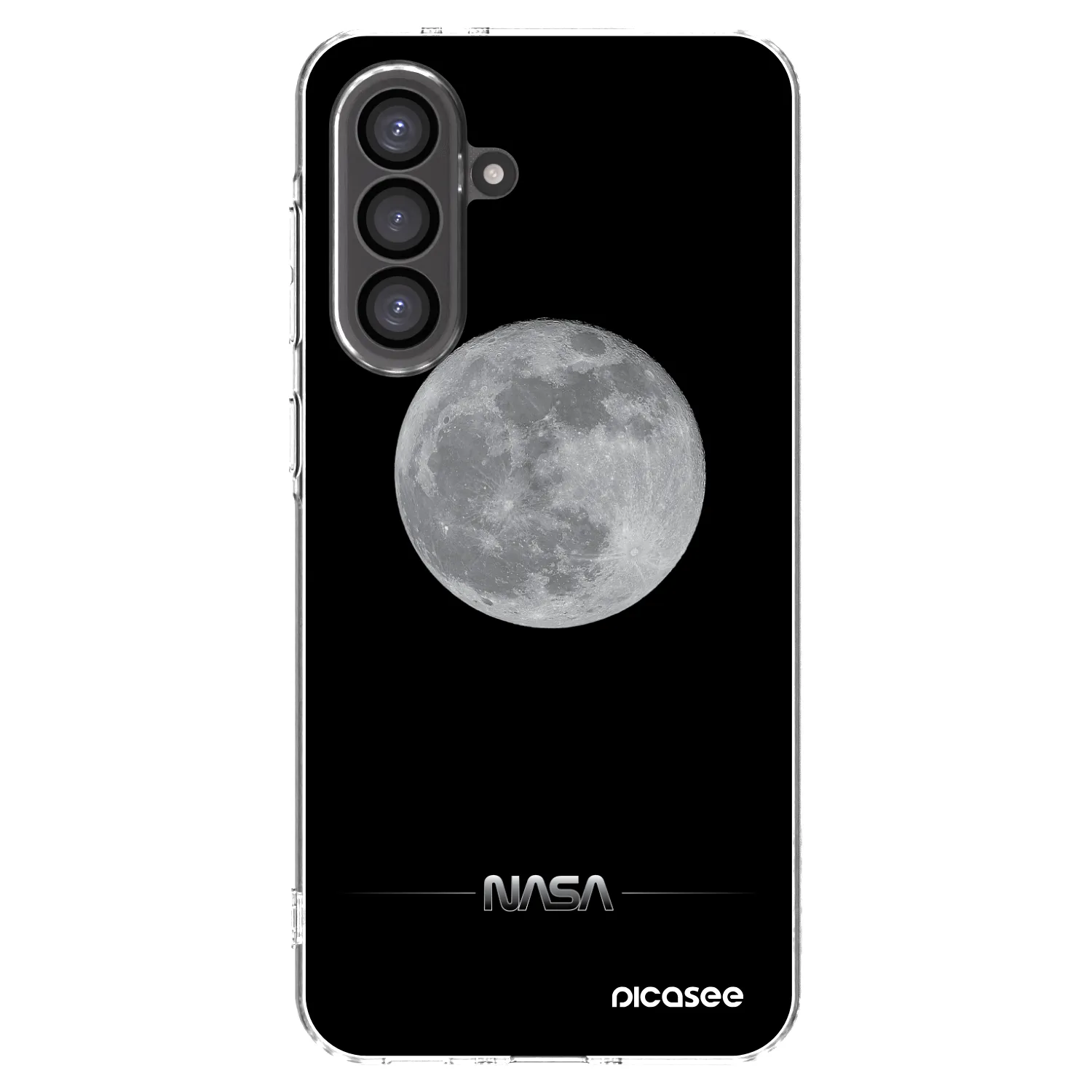 Picasee Samsung Galaxy A56 5G A566B Hülle - Transparentes Silikon - Moon Minimal