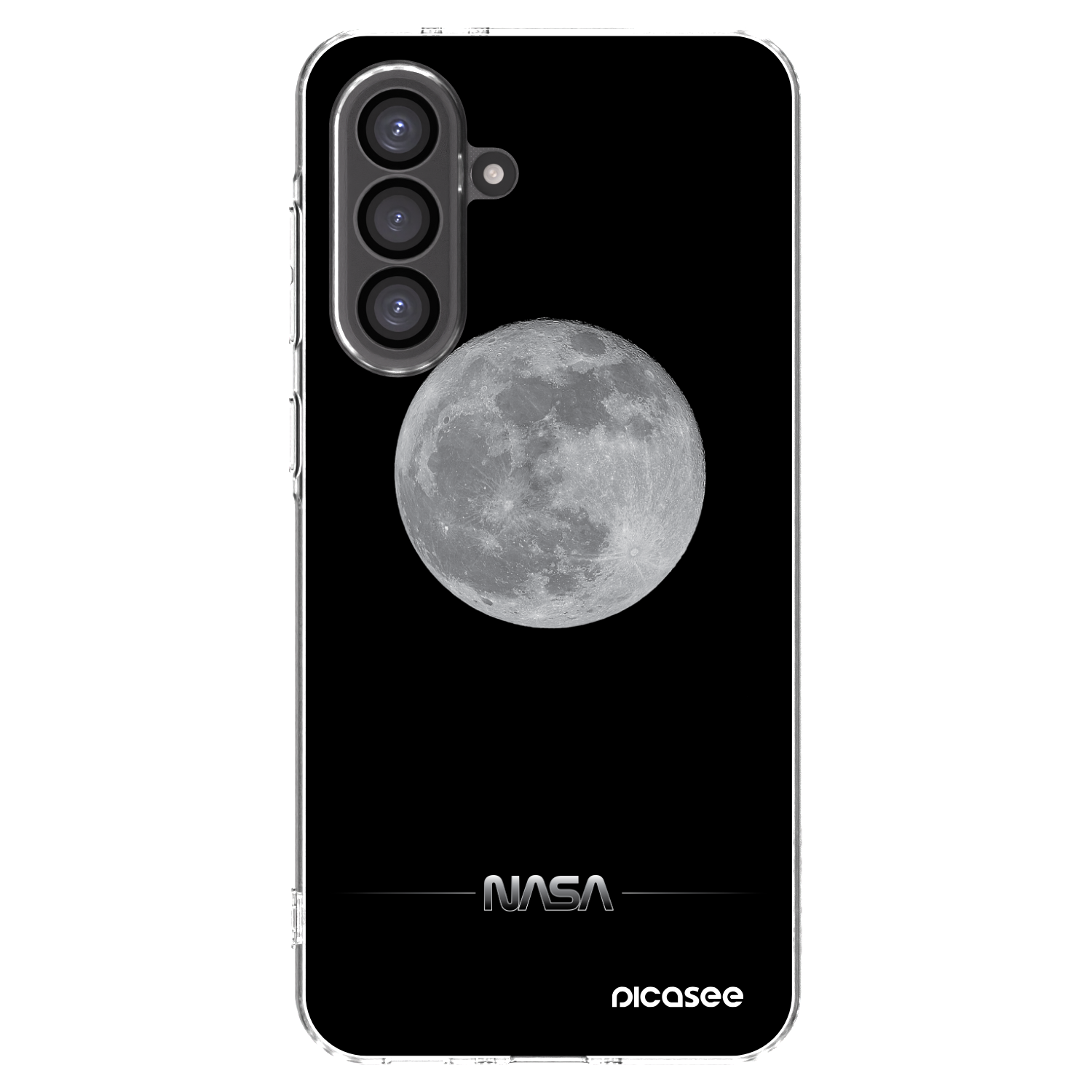 Picasee Samsung Galaxy A36 5G Hülle - Transparentes Silikon - Moon Minimal