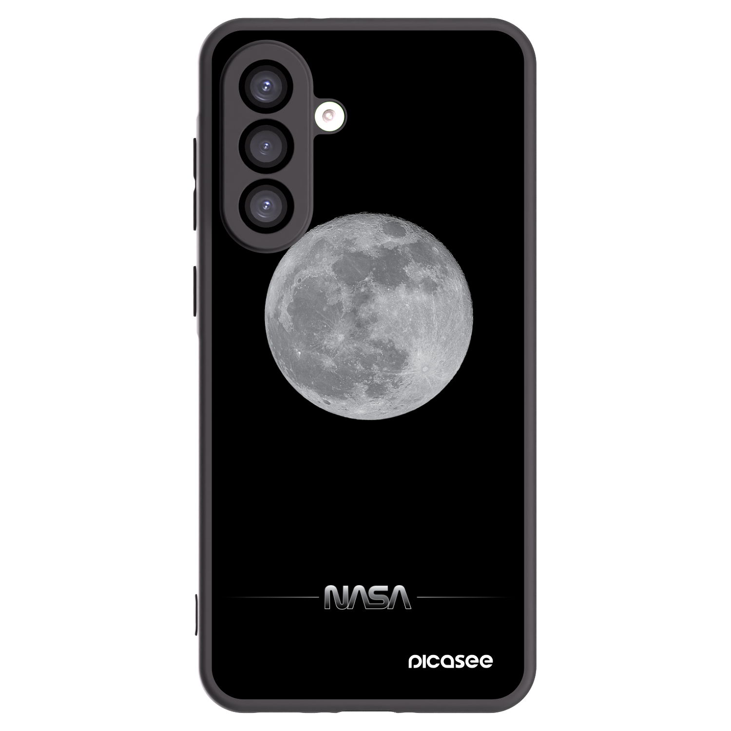 Picasee Samsung Galaxy A26 5G A266B Hülle - Schwarzes Silikon - Moon Minimal