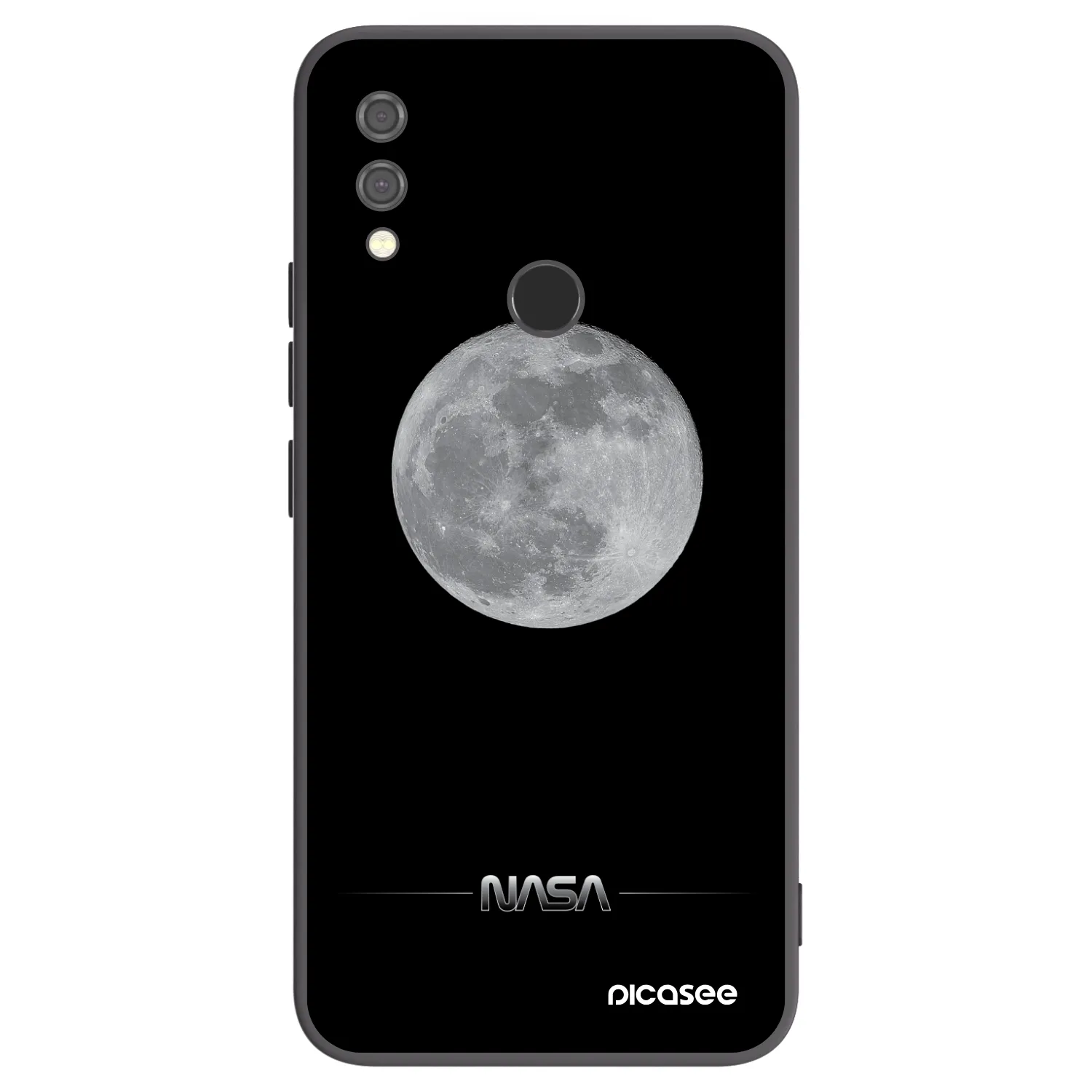 Picasee Xiaomi Redmi Note 7 Hülle - Schwarzes Silikon - Moon Minimal