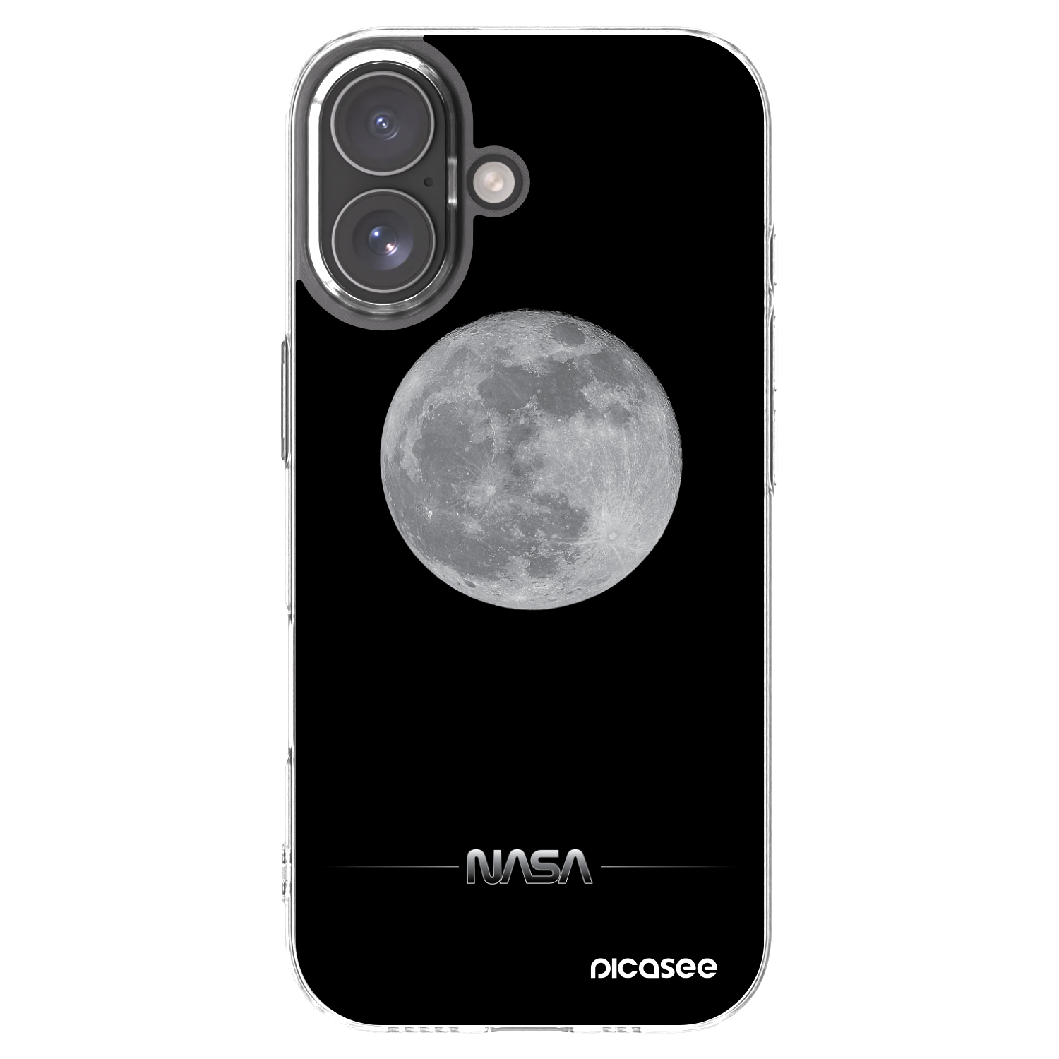 Picasee Apple iPhone 17 Hülle - Transparentes Silikon - Moon Minimal