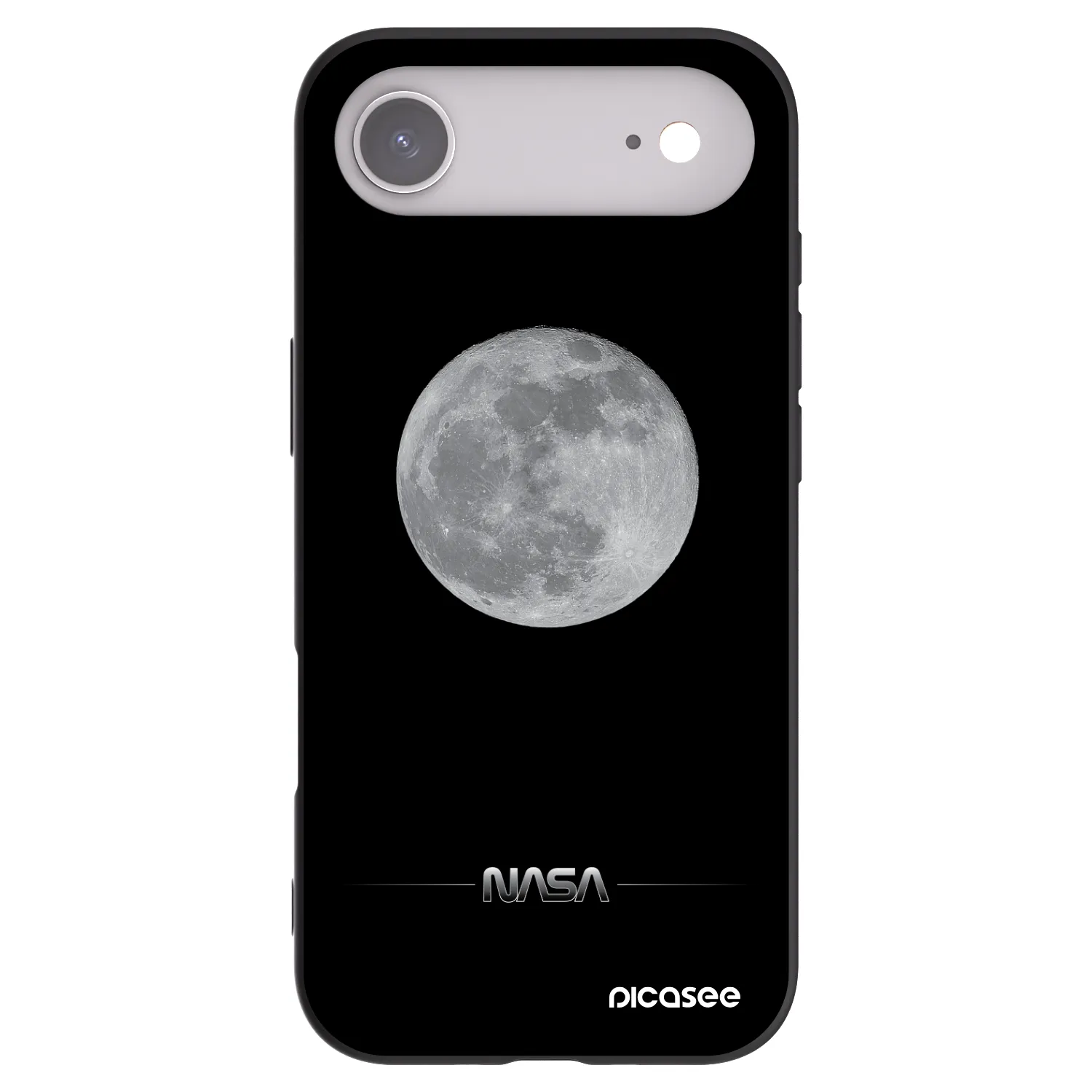 Picasee Apple iPhone Air Hülle - Schwarzes Silikon - Moon Minimal