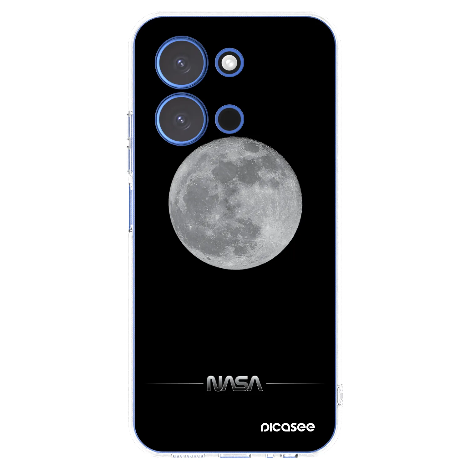 Picasee Xiaomi Redmi 15C 4G Hülle - Transparentes Silikon - Moon Minimal