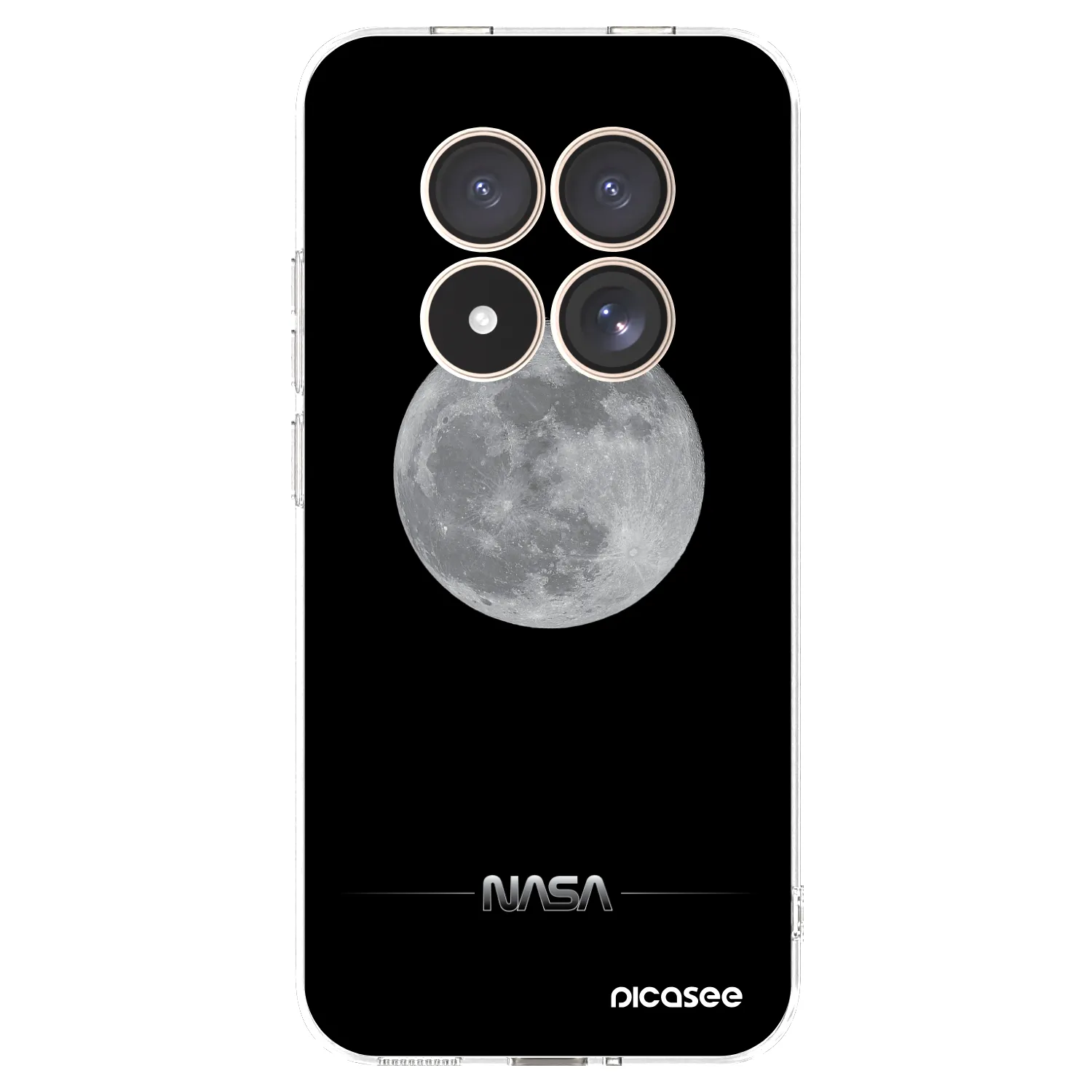 Picasee Xiaomi Redmi Note 15 Pro 4G Hülle - Transparentes Silikon - Moon Minimal