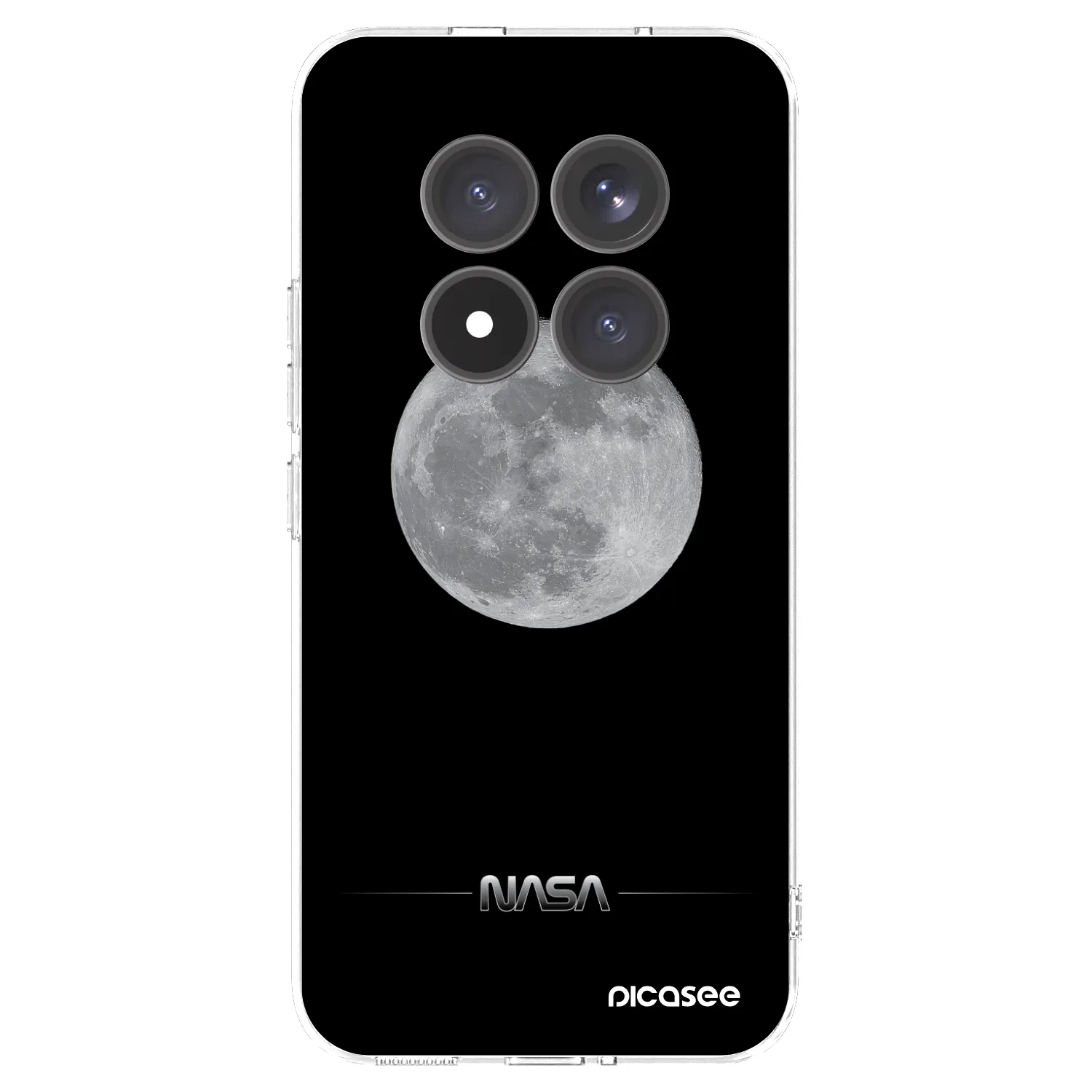 Picasee Xiaomi Redmi Note 15 Pro+ Hülle - Transparentes Silikon - Moon Minimal