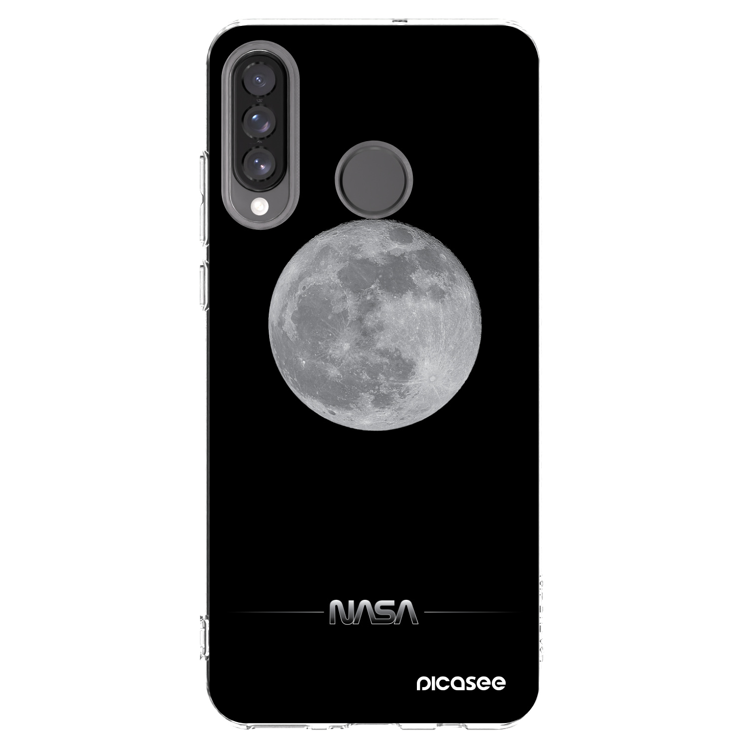 Picasee Huawei P30 Lite Hülle - Transparentes Silikon - Moon Minimal