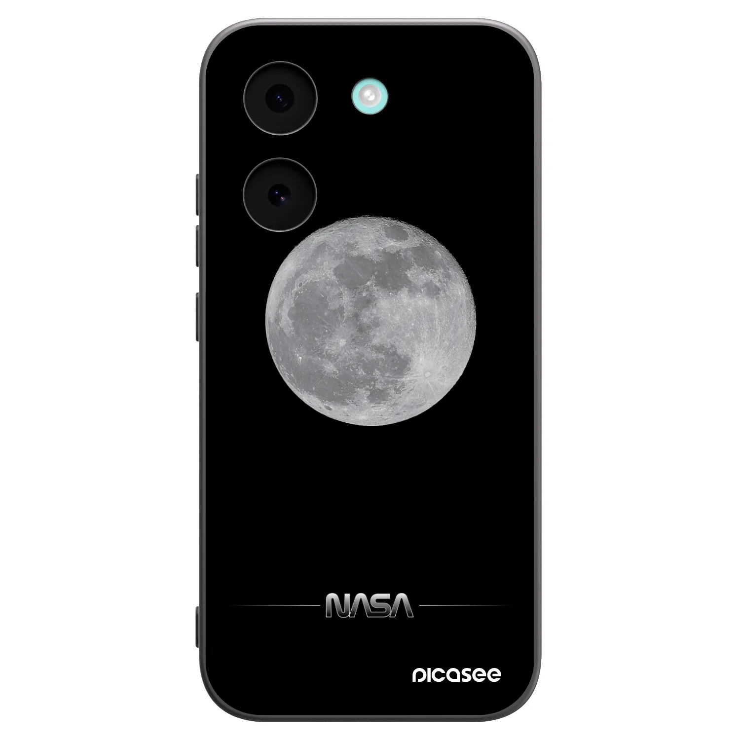 Picasee Xiaomi Poco X8 Pro Hülle - Schwarzes Silikon - Moon Minimal