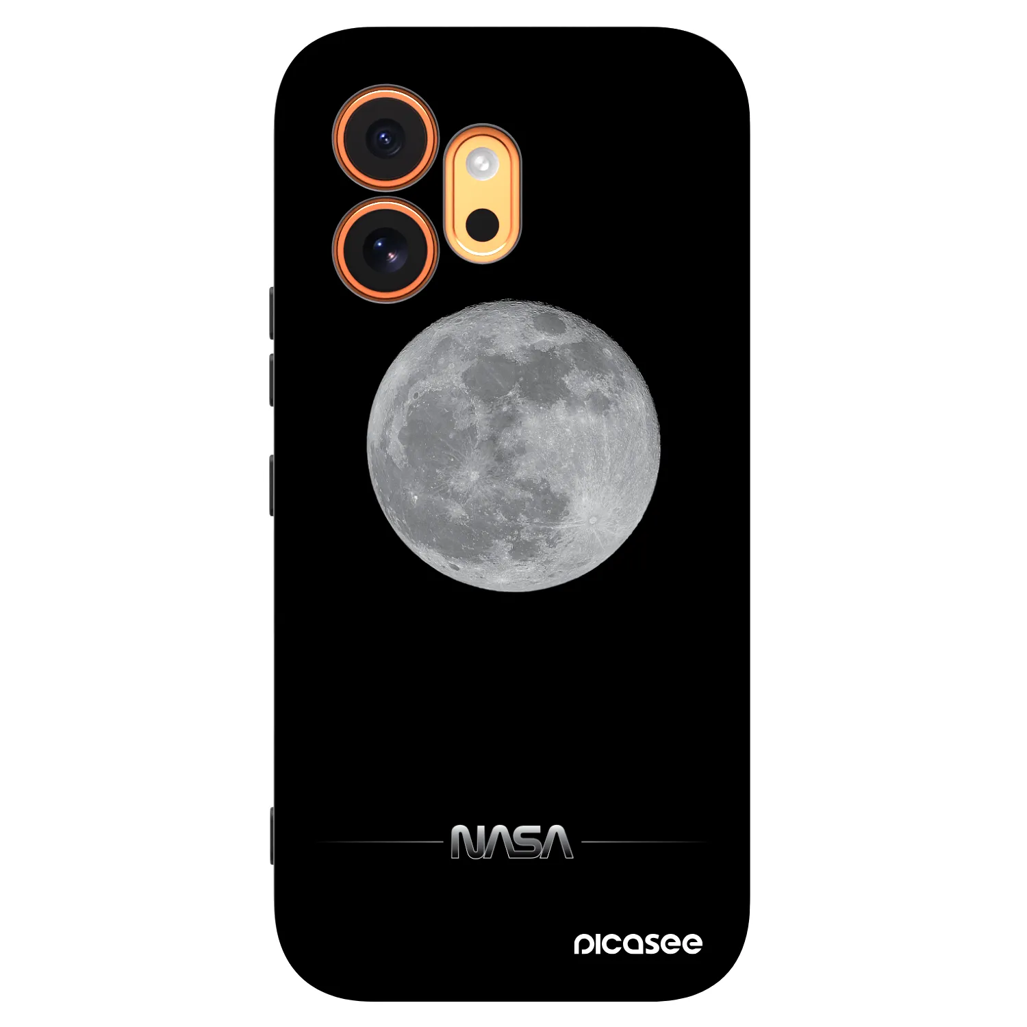 Picasee Honor 600 Hülle - Schwarzes Silikon - Moon Minimal