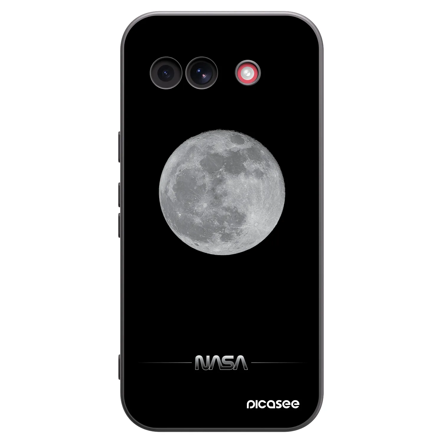 Picasee Google Pixel 10a Hülle - Schwarzes Silikon - Moon Minimal