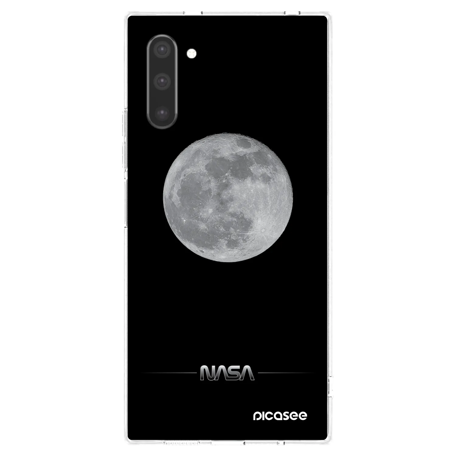Picasee Samsung Galaxy Note 10 N970F Hülle - Transparentes Silikon - Moon Minimal