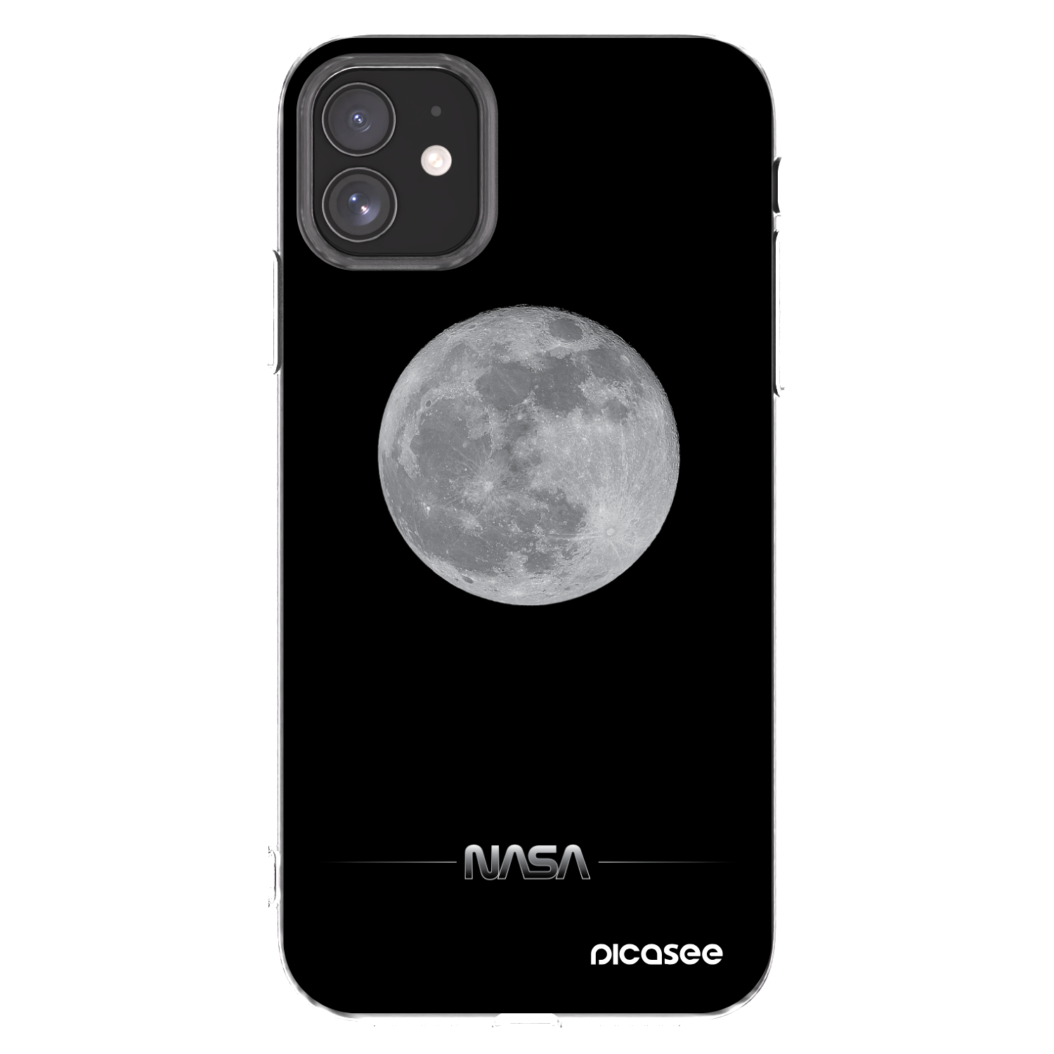 Picasee Apple iPhone 11 Hülle - Transparentes Silikon - Moon Minimal