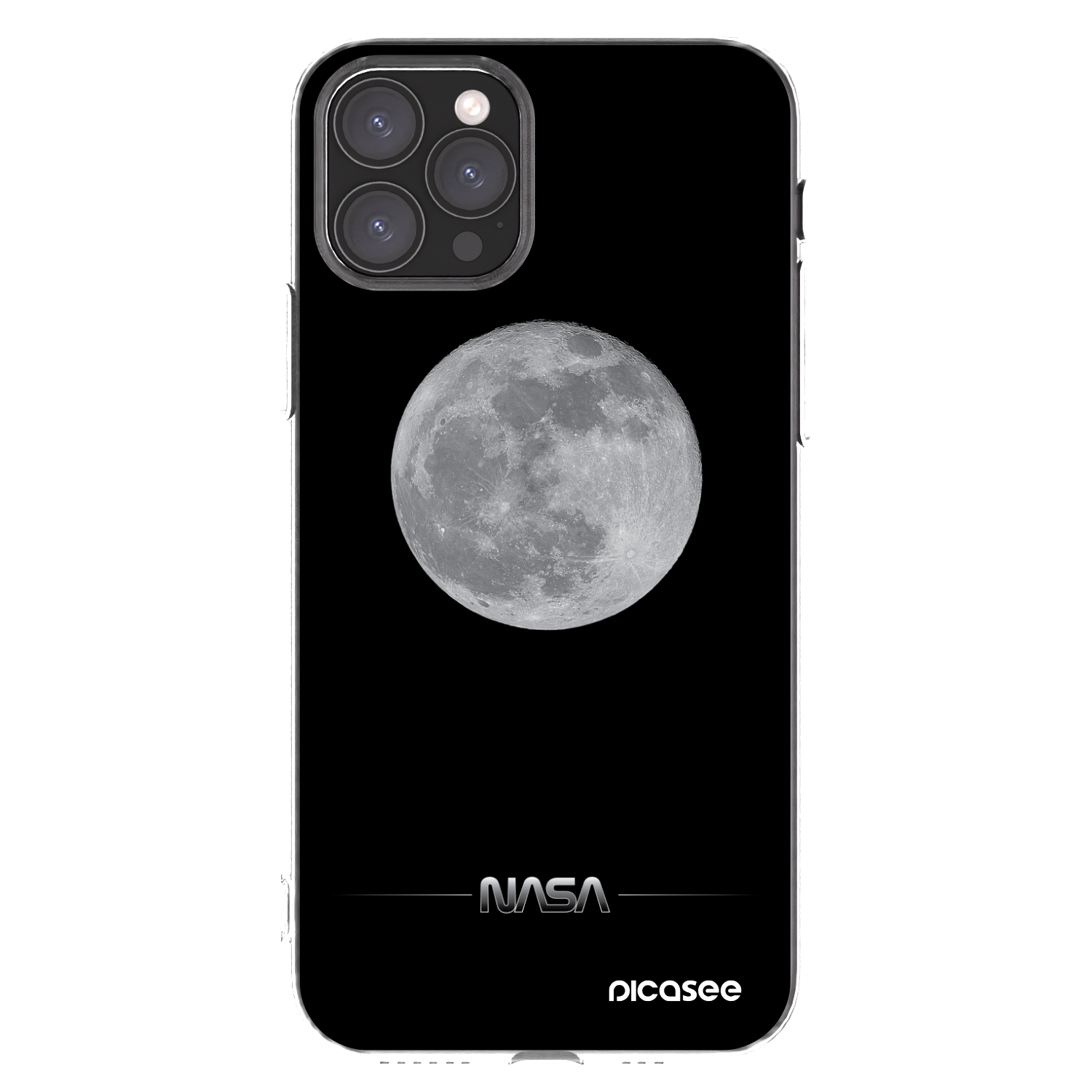 Picasee Apple iPhone 11 Pro Hülle - Transparentes Silikon - Moon Minimal