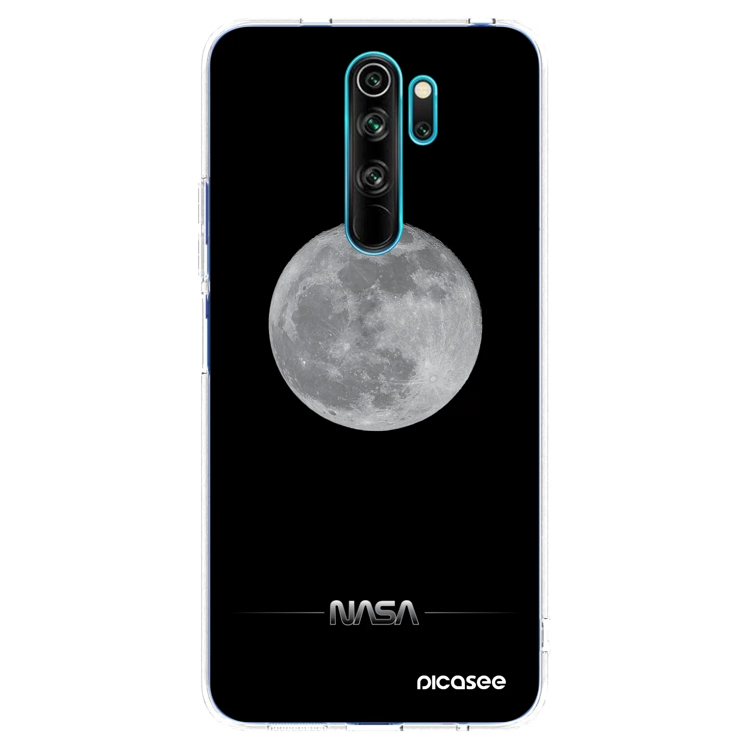 Picasee Xiaomi Redmi Note 8 Pro Hülle - Transparentes Silikon - Moon Minimal
