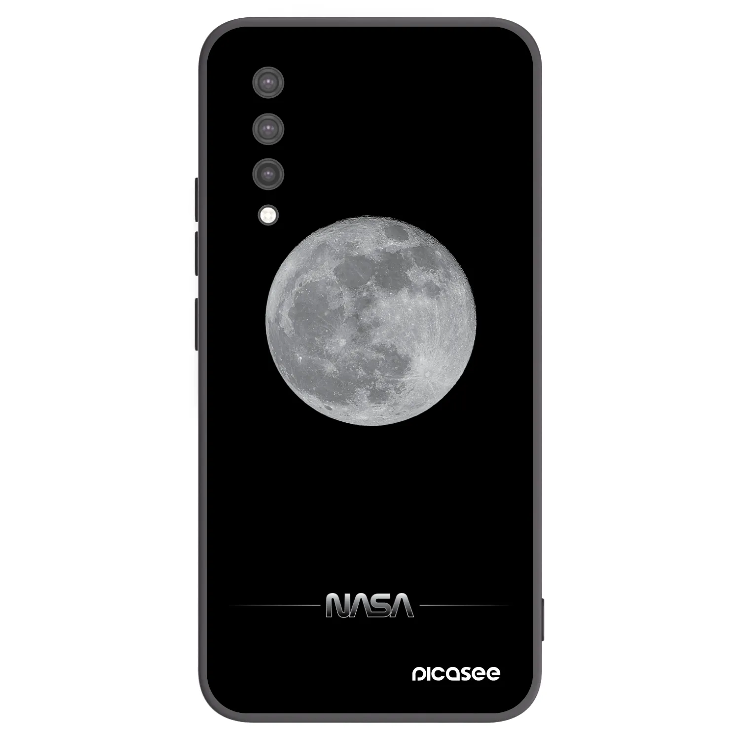 Picasee Xiaomi Mi 9 Lite Hülle - Schwarzes Silikon - Moon Minimal