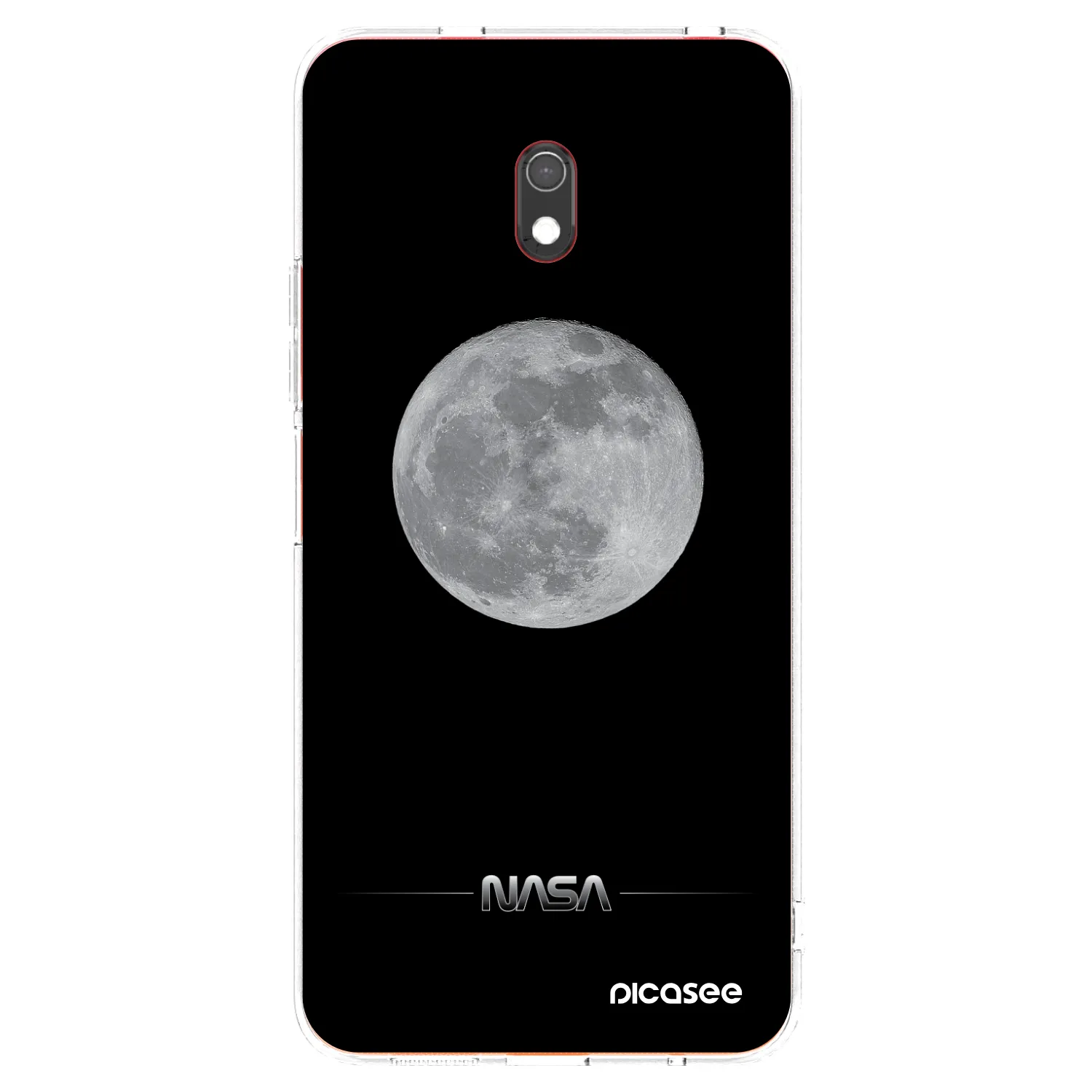 Picasee Xiaomi Redmi 8A Hülle - Transparentes Silikon - Moon Minimal