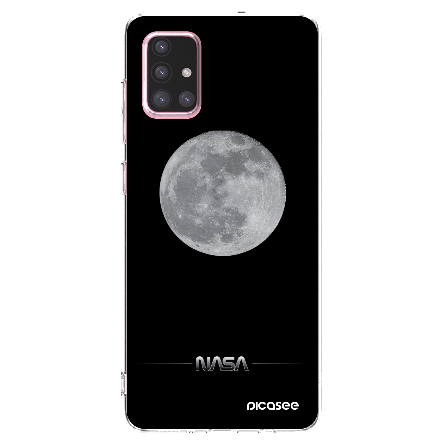 Picasee Samsung Galaxy A71 A715F Hülle - Transparentes Silikon - Moon Minimal