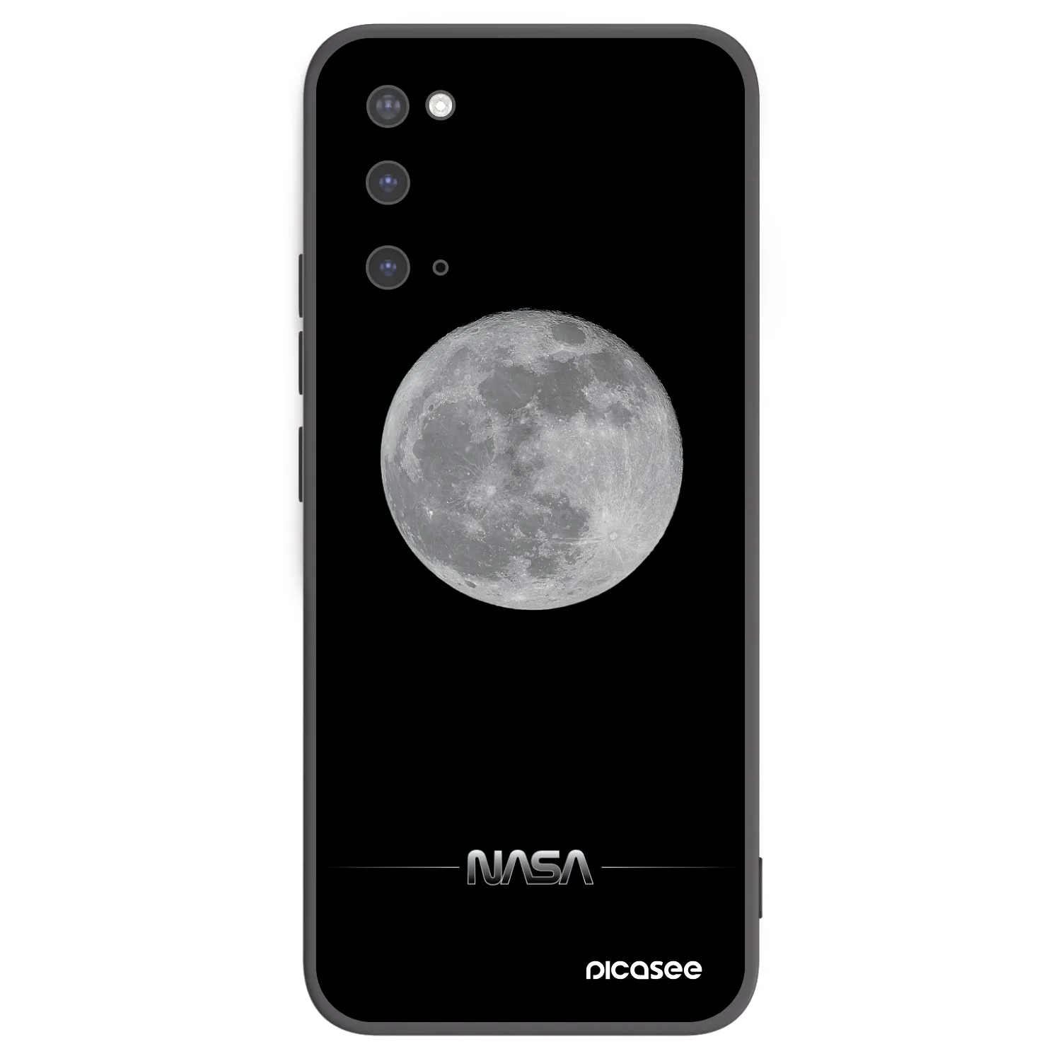 Picasee Samsung Galaxy S20 G980F Hülle - Schwarzes Silikon - Moon Minimal