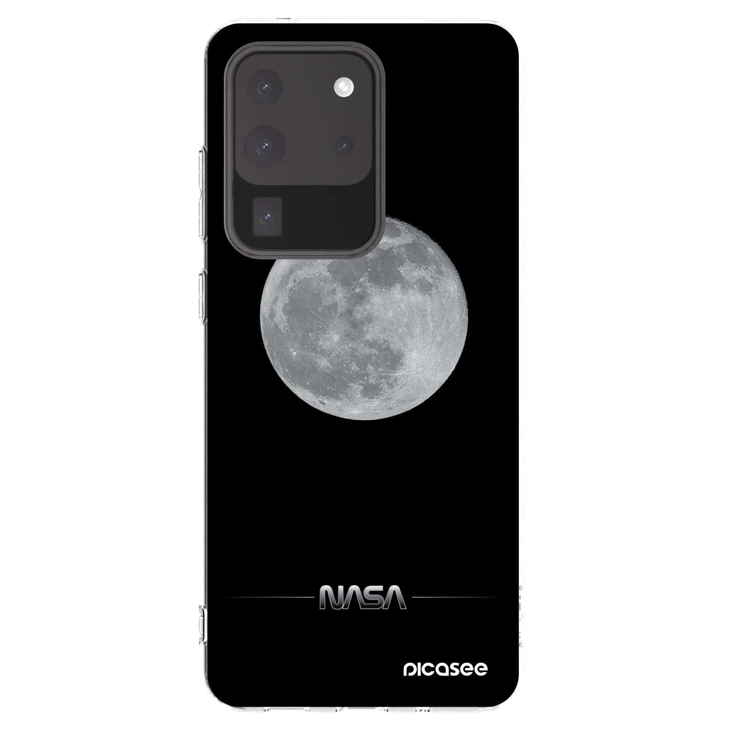 Picasee Samsung Galaxy S20 Ultra 5G G988F Hülle - Transparentes Silikon - Moon Minimal