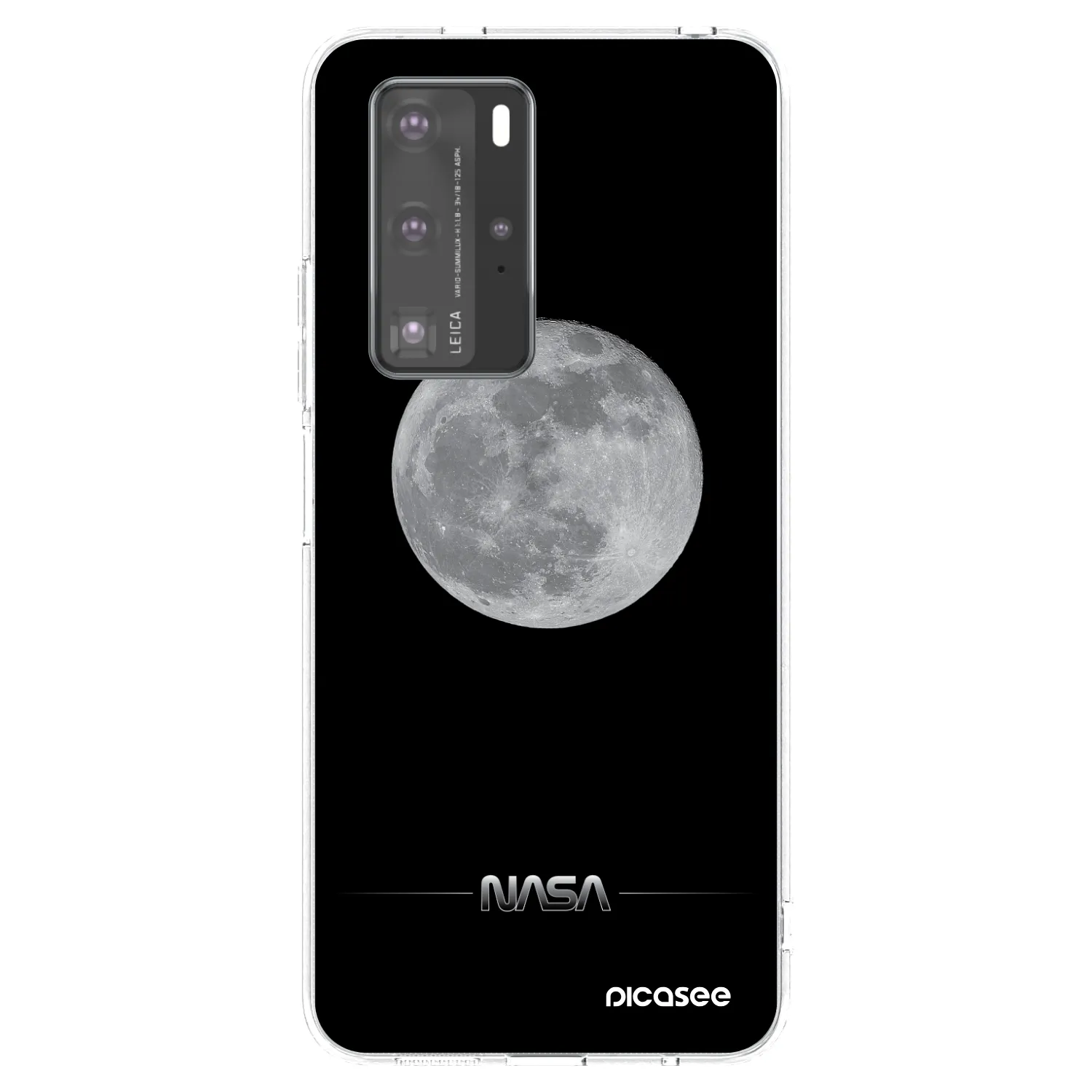 Picasee Huawei P40 Pro Hülle - Transparentes Silikon - Moon Minimal
