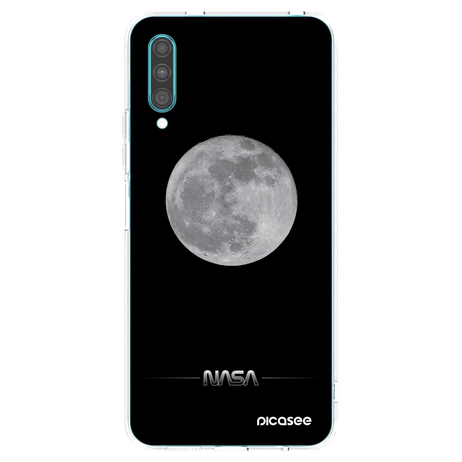 Picasee Samsung Galaxy A30s A307F Hülle - Transparentes Silikon - Moon Minimal