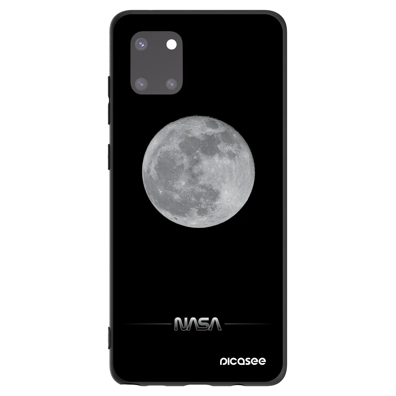 Picasee Samsung Galaxy Note 10 Lite N770F Hülle - Schwarzes Silikon - Moon Minimal