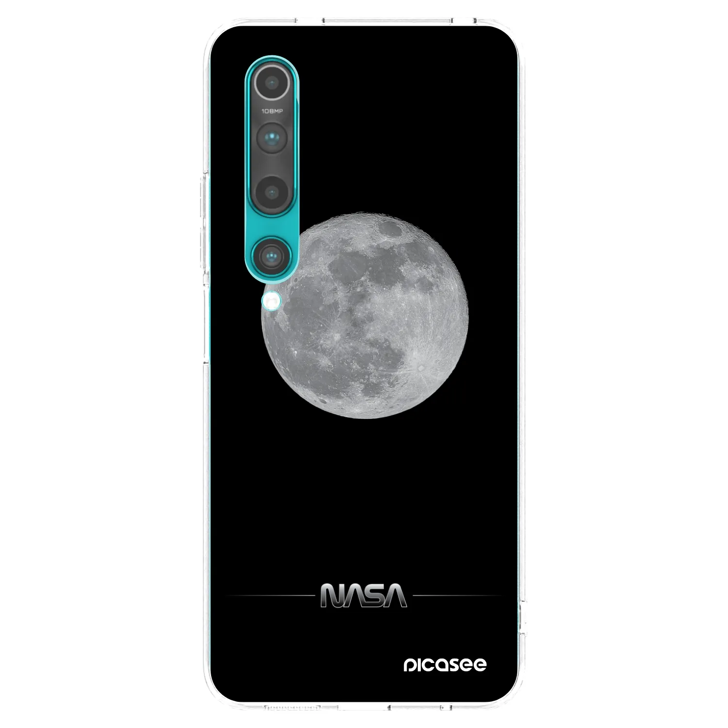 Picasee Xiaomi Mi 10 Hülle - Transparentes Silikon - Moon Minimal