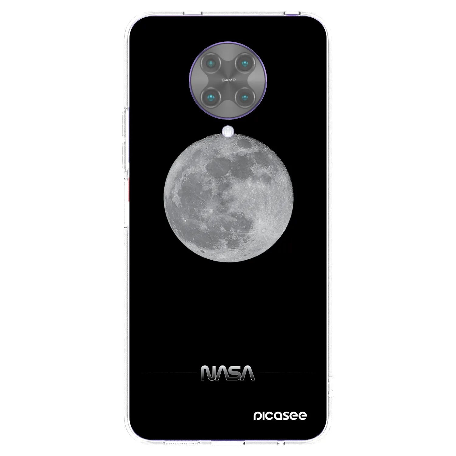 Picasee Xiaomi Poco F2 Pro Hülle - Transparentes Silikon - Moon Minimal