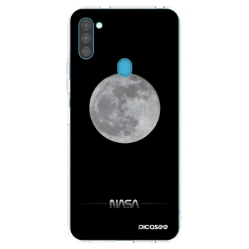 Picasee Samsung Galaxy M11 Hülle - Transparentes Silikon - Moon Minimal
