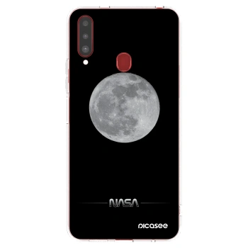 Picasee Samsung Galaxy A20s Hülle - Transparentes Silikon - Moon Minimal
