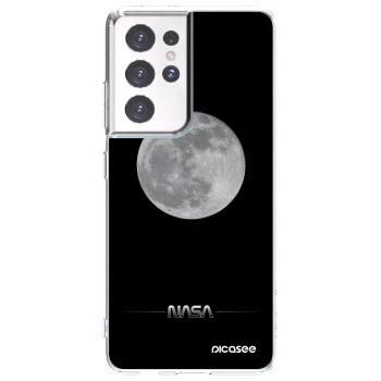 Picasee Samsung Galaxy S21 Ultra 5G G998B Hülle - Transparentes Silikon - Moon Minimal