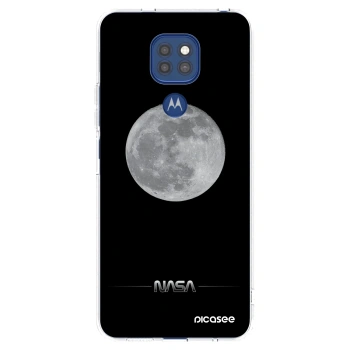 Picasee Motorola Moto G9 Play Hülle - Transparentes Silikon - Moon Minimal