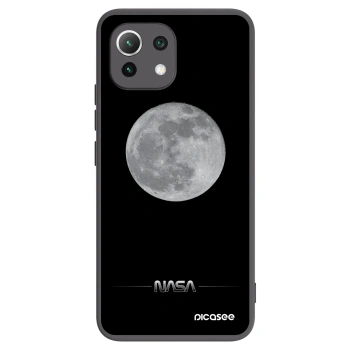 Picasee Xiaomi Mi 11 Lite Hülle - Schwarzes Silikon - Moon Minimal