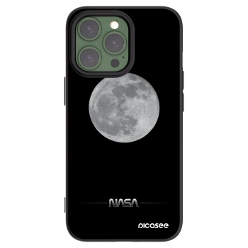 Picasee Apple iPhone 13 Pro Hülle - Schwarzes Silikon - Moon Minimal