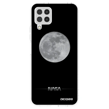 Picasee Samsung Galaxy A22 A225F 4G Hülle - Transparentes Silikon - Moon Minimal