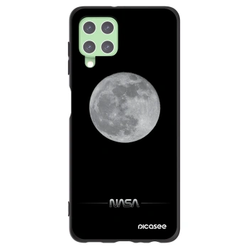 Picasee Samsung Galaxy A22 A225F 4G Hülle - Schwarzes Silikon - Moon Minimal