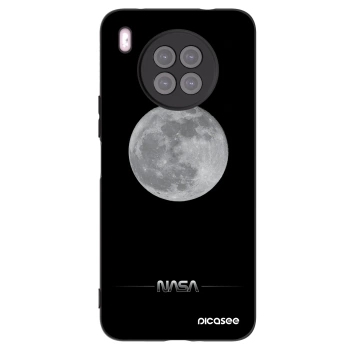 Picasee Huawei Nova 8i Hülle - Schwarzes Silikon - Moon Minimal