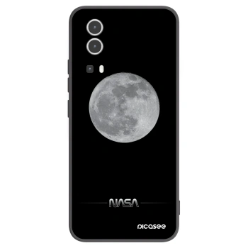 Picasee Vivo Y72 5G Hülle - Schwarzes Silikon - Moon Minimal