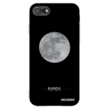 Picasee Apple iPhone SE 2022 Hülle - Transparentes Silikon - Moon Minimal
