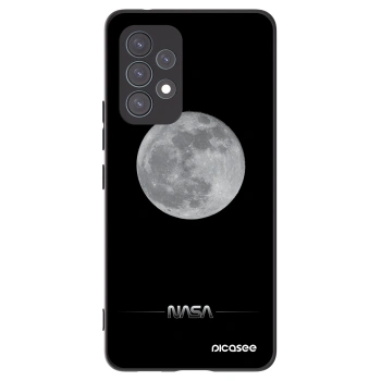 Picasee Samsung Galaxy A53 5G A536 Hülle - Schwarzes Silikon - Moon Minimal
