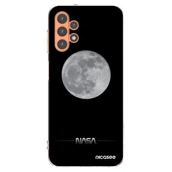 Picasee Samsung Galaxy A13 4G A135 Hülle - Transparentes Silikon - Moon Minimal