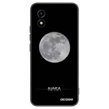 Picasee Vivo Y01 Hülle - Schwarzes Silikon - Moon Minimal