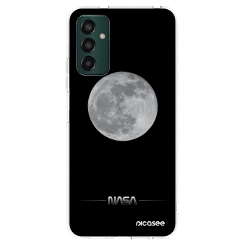 Picasee Samsung Galaxy M13 M135F Hülle - Transparentes Silikon - Moon Minimal